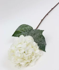 Inspire Me! Home Decor Snowy White Hydrangea Stem