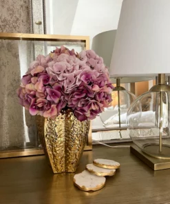 Inspire Me! Home Decor Gold Pomegranate Vase (2 Sizes)