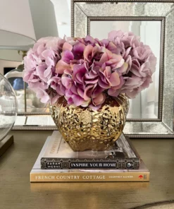 Inspire Me! Home Decor Gold Pomegranate Vase (2 Sizes)