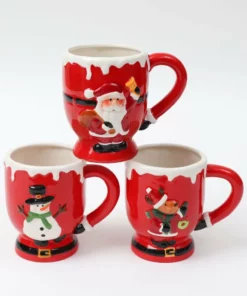 Inspire Me! Home Decor KITCHEN Snowy Holiday Mugs (3 Styles)