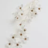 Inspire Me! Home Decor White And Gold Dogwood Flower Stem
