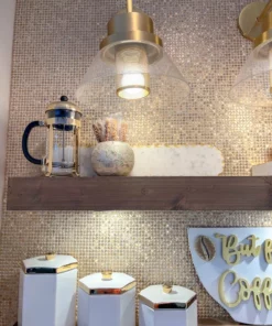 Inspire Me! Home Decor Long Marble Oval Tray