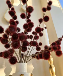 Inspire Me! Home Decor 33" Burgundy Craspedia Stem