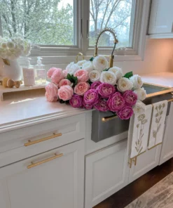 Inspire Me! Home Decor Decorative Tea Towel (4 Styles) Gold