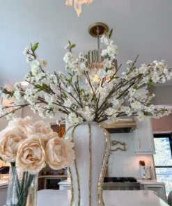 Inspire Me! Home Decor Floral Stems 36" Cherry Blossom Stem (3 Colors)