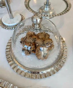 Inspire Me! Home Decor Gold Cake Dome With Ripple Edge (2 Colors) 12 Inspire Me! Home Decor Gold Cake Dome With Ripple Edge (2 Colors)