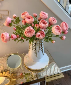 Inspire Me! Home Decor 23" Real Touch Triple Bloom Ranunculus (2 Colors)