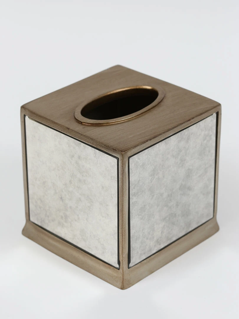 Inspire Me! Home Decor Antique Mirror Patterned Bath Collection (7 Items) Silver 10 Inspire Me! Home Decor Antique Mirror Patterned Bath Collection (7 Items) Silver