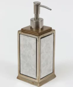 Inspire Me! Home Decor Antique Mirror Patterned Bath Collection (7 Items) Silver 16 Inspire Me! Home Decor Antique Mirror Patterned Bath Collection (7 Items) Silver