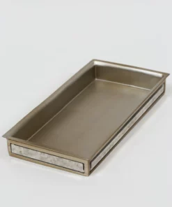 Inspire Me! Home Decor Antique Mirror Patterned Bath Collection (7 Items) Silver