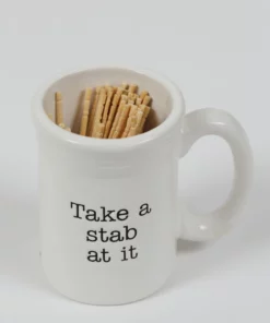 Inspire Me! Home Decor KITCHEN White Ceramic Toothpick Holder (3 Shapes) 14 Inspire Me! Home Decor KITCHEN White Ceramic Toothpick Holder (3 Shapes)