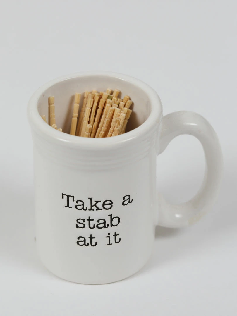 Inspire Me! Home Decor KITCHEN White Ceramic Toothpick Holder (3 Shapes) 8 Inspire Me! Home Decor KITCHEN White Ceramic Toothpick Holder (3 Shapes)