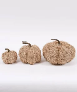 Inspire Me! Home Decor SEASONAL Beige Fringe Pumpkin (3 Sizes)