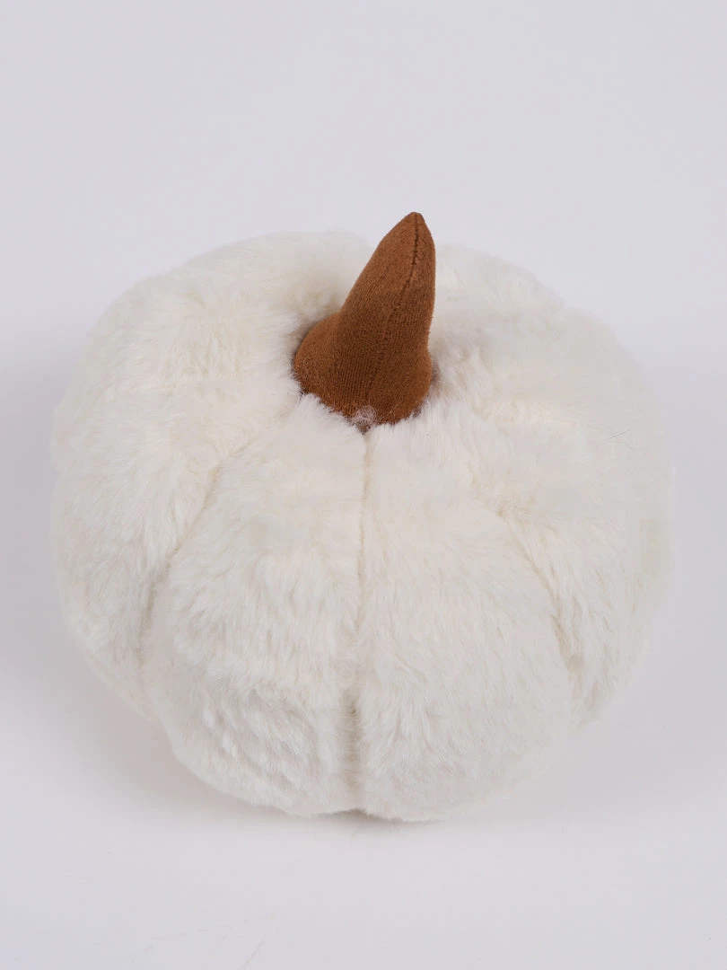 Inspire Me! Home Decor Faux Fur Ivory Pumpkin Pillow 4 Inspire Me! Home Decor Faux Fur Ivory Pumpkin Pillow