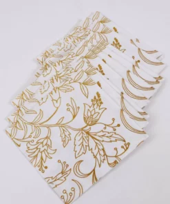 Inspire Me! Home Decor Decorative Square Lunch Napkins (9 Patterns)