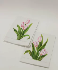 Inspire Me! Home Decor Pink Tulip Kitchen Towels (Set Of 2)