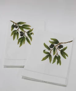 Inspire Me! Home Decor Olive Branch Kitchen Towels (Set Of 2)