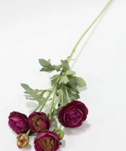 Inspire Me! Home Decor 26" Deep Purple Ranunculus Stem