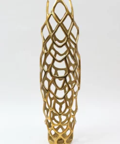 Inspire Me! Home Decor Gold Contemporary Floor Vase