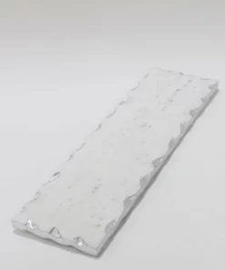 Inspire Me! Home Decor Marble Metallic Edged Rectangle Tray (2 Colors)