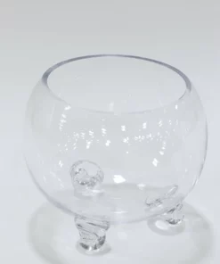 Inspire Me! Home Decor Round Globe Glass Bowl With Feet