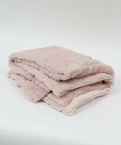 Inspire Me! Home Decor PILLOWS, RUGS, & THROWS Blush Faux Fur Throw