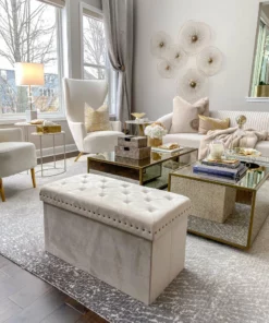 Inspire Me! Home Decor Anastasia Storage Bench (2 Colors) OTTOMANS