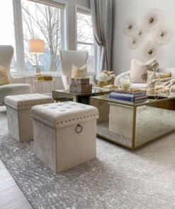 Inspire Me! Home Decor Gold Anastasia Storage Ottoman (4 Colors)