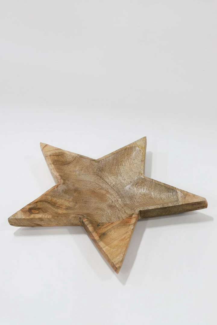 Inspire Me! Home Decor KITCHEN Mango Wood Star Tray 4 Inspire Me! Home Decor KITCHEN Mango Wood Star Tray