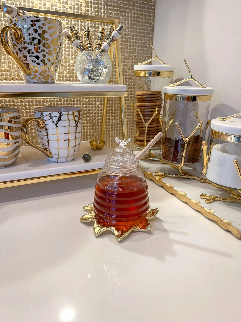 Inspire Me! Home Decor KITCHEN Glass Beehive Honey Jar 5 Inspire Me! Home Decor KITCHEN Glass Beehive Honey Jar