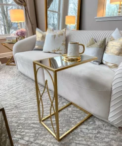 Inspire Me! Home Decor Gold Mirror Top C Table 7 Inspire Me! Home Decor Gold Mirror Top C Table