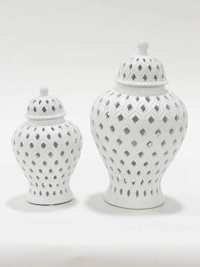 Inspire Me! Home Decor Small White Ginger Jar 6 Inspire Me! Home Decor Small White Ginger Jar