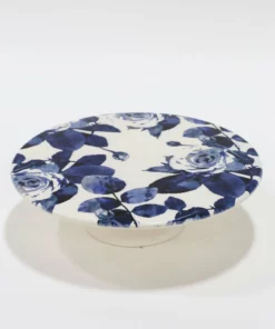 Inspire Me! Home Decor Blue Floral Cakestand KITCHEN