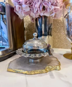 Inspire Me! Home Decor Rippled Sugar Jar With Spoon (2 Colors)