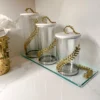 Inspire Me! Home Decor Gold Curry Leaf Canister (3 Sizes) 2 Inspire Me! Home Decor Gold Curry Leaf Canister (3 Sizes)