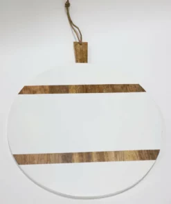 Inspire Me! Home Decor Oversized White Wash Mango Wood Board