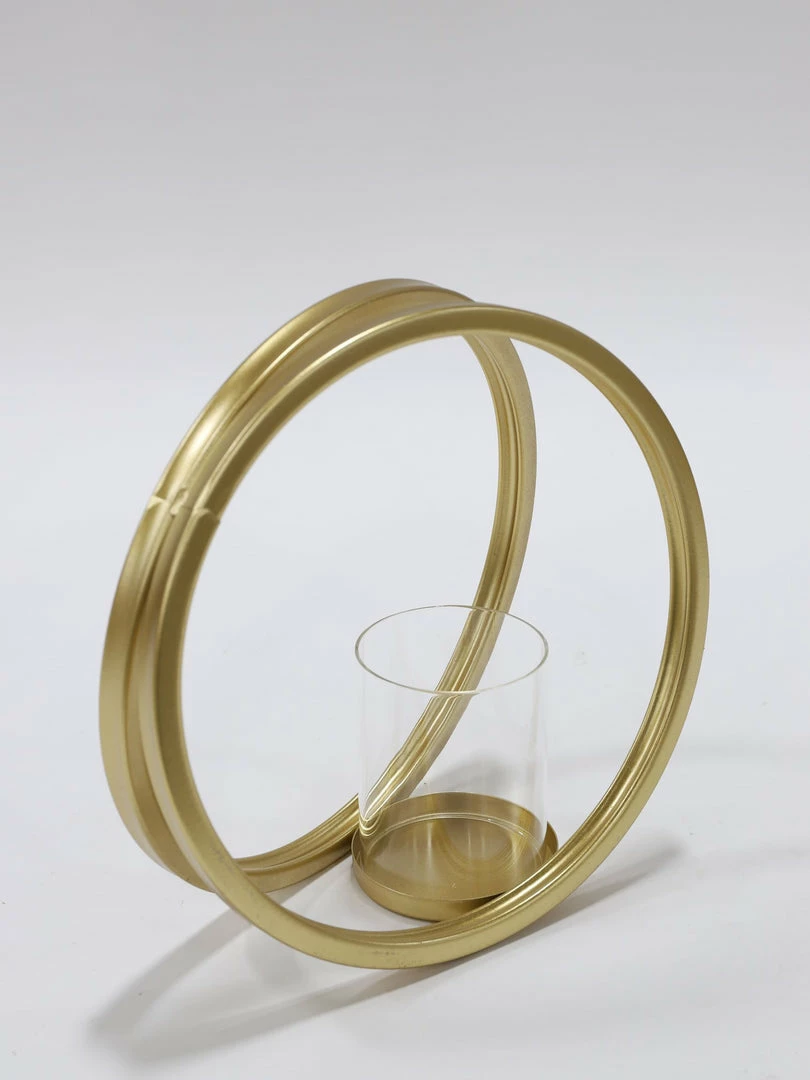 Inspire Me! Home Decor Gold Circle Candle Holders (Set Of 3) 6 Inspire Me! Home Decor Gold Circle Candle Holders (Set Of 3)