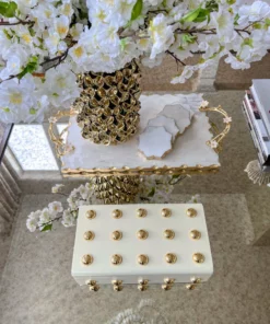 Inspire Me! Home Decor Studded Decorative Wood Boxes (4 Colors)