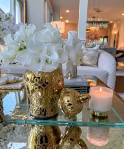 Inspire Me! Home Decor Gold Patterned Mini/Miniature Ginger Jar 20 Inspire Me! Home Decor Gold Patterned Mini/Miniature Ginger Jar