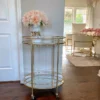 Inspire Me! Home Decor Gold Two-Tiered Cart
