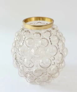 Inspire Me! Home Decor Bubble Vase With Gold Rim (2 Sizes)