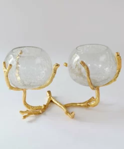 Inspire Me! Home Decor Large Gold Double Branch Vase