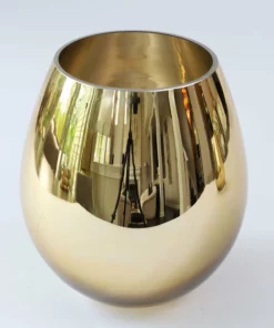 Inspire Me! Home Decor Gold Glass Vase/Utensil Holder