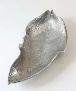 Inspire Me! Home Decor Silver Oblong Leaf Tray