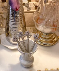 Inspire Me! Home Decor Jeweled Flower Tea Spoon (2 Colors)