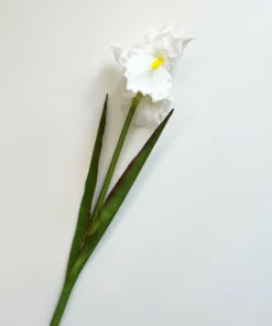 Inspire Me! Home Decor Real Touch White Iris Stem