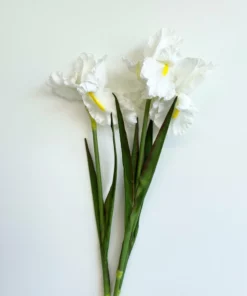 Inspire Me! Home Decor Real Touch White Iris Stem