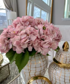 Inspire Me! Home Decor 19" Soft Pink Hydrangea Stem