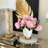 Inspire Me! Home Decor White And Gold Detailed Vase