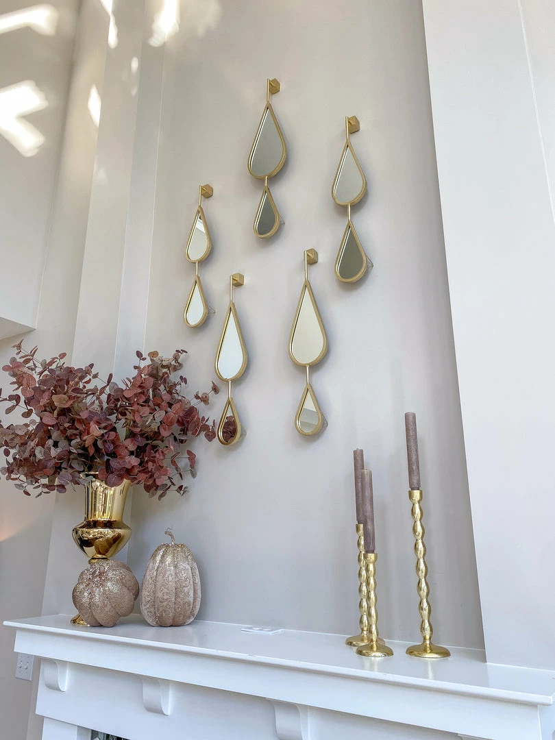 Inspire Me! Home Decor WALL ART & MIRRORS Teardrop Mirrors (Set Of 5) (2 Colors) 11 Inspire Me! Home Decor WALL ART & MIRRORS Teardrop Mirrors (Set Of 5) (2 Colors)